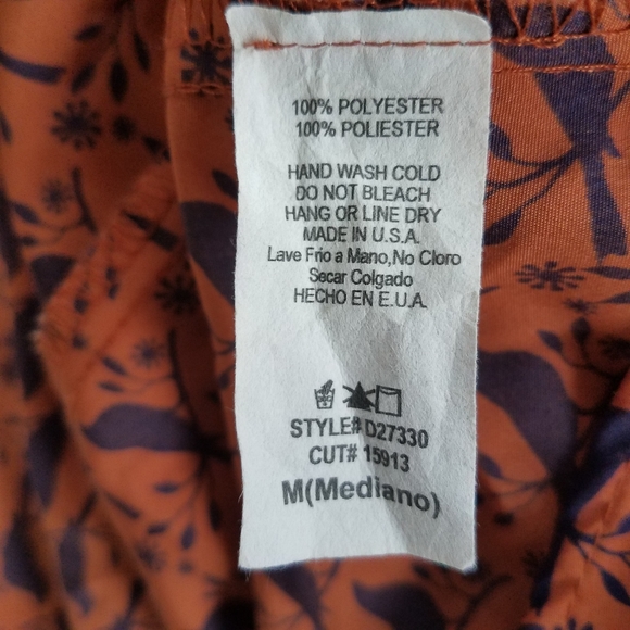 Sweet Rain Dress with Bird Pattern, Med. - Picture 6 of 8